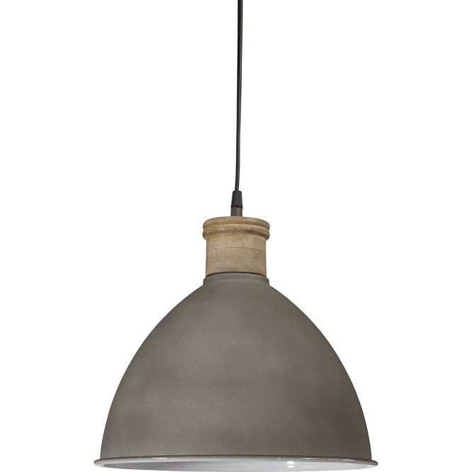 INDUSTRIALNA LAMPA ROSEVILLE 32 CM BETON/DREWNO